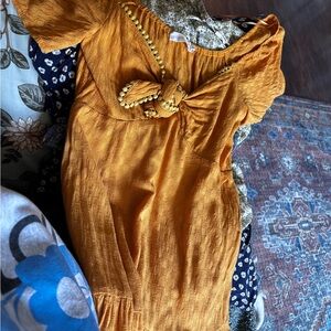 All In Favor Mustard Yellow Dress Size Small